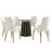 Zyriana 6 - Person Pedestal Dining Set-236968756