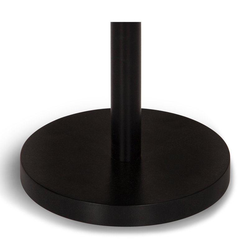 Isaac Shay Drink Table, Black, Brown Marble