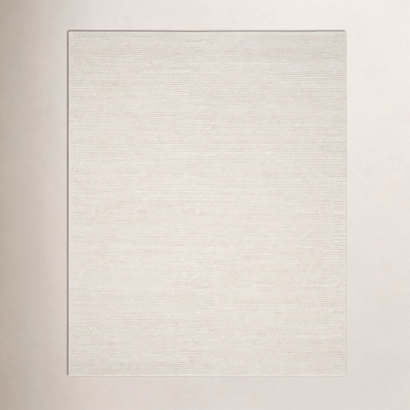 Elle Handmade Ivory Rug, Rectangle 8' x 10'