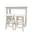 Tabouret de comptoir Classic ivoire 24 po avec repose-pieds intégré-1039827651