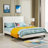 Janaila Tufted Upholstered Platform Bed-1198890129-1198890128