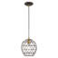 Luminaire suspendu simple à 1 lumière Lucilo-116654552