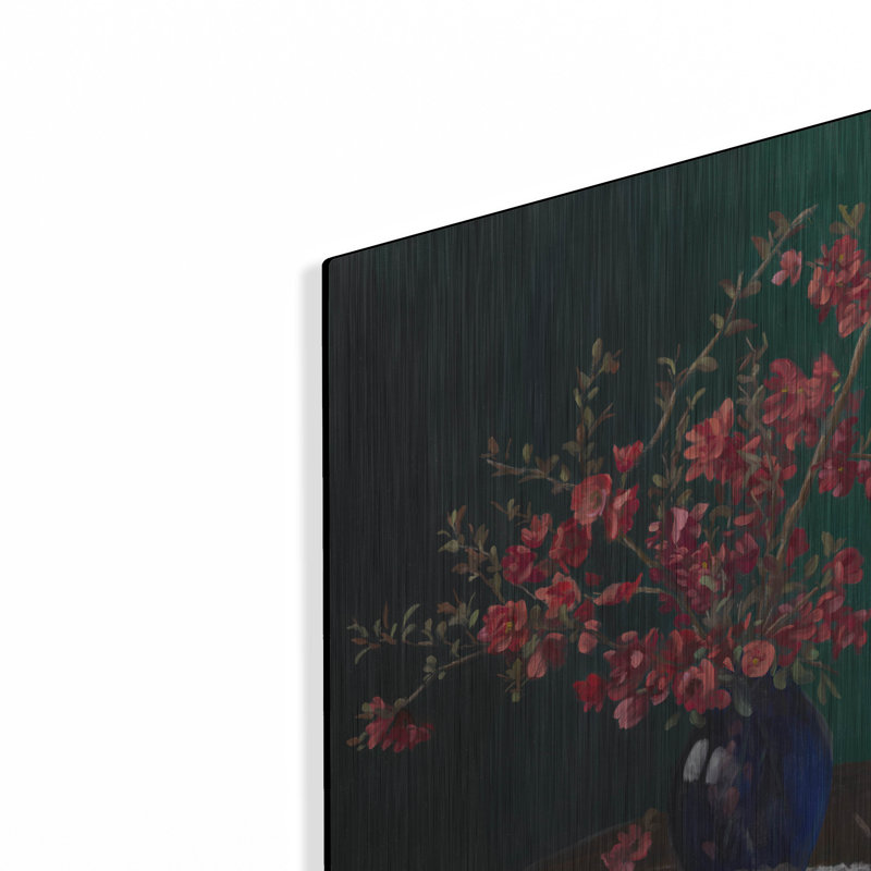 Coing en fleurs par Christopher Pierce, H 24 po x l 16 po