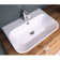 WS Bath Collections Edge 17.7'' Glossy White Ceramic Rectangular Bathroom Sink with Overflow