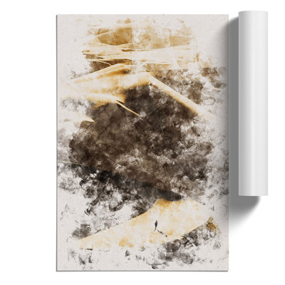 Deseert Footprints in Namibia Watercolour - Frameless Print