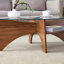 Table basse ovale en verre trempé-1386021885