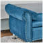 Banc de rangement en velours doux avec boutons en cristal et 1 coussin, idéal pour l'organisation de la chambre à coucher et du salon