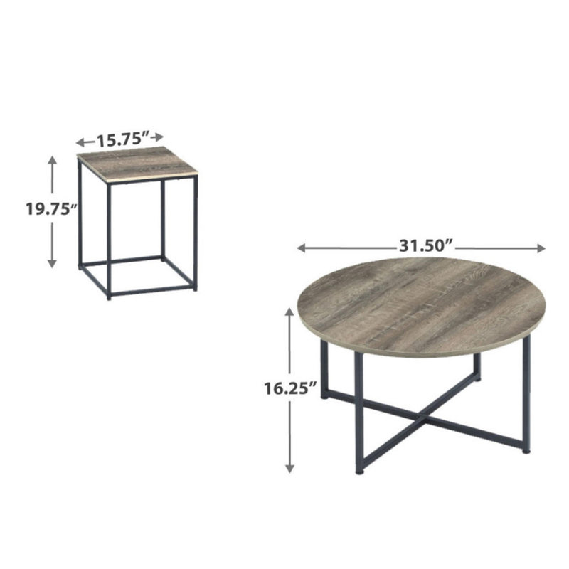 Ensemble de tables basses 3 pièces Riggs