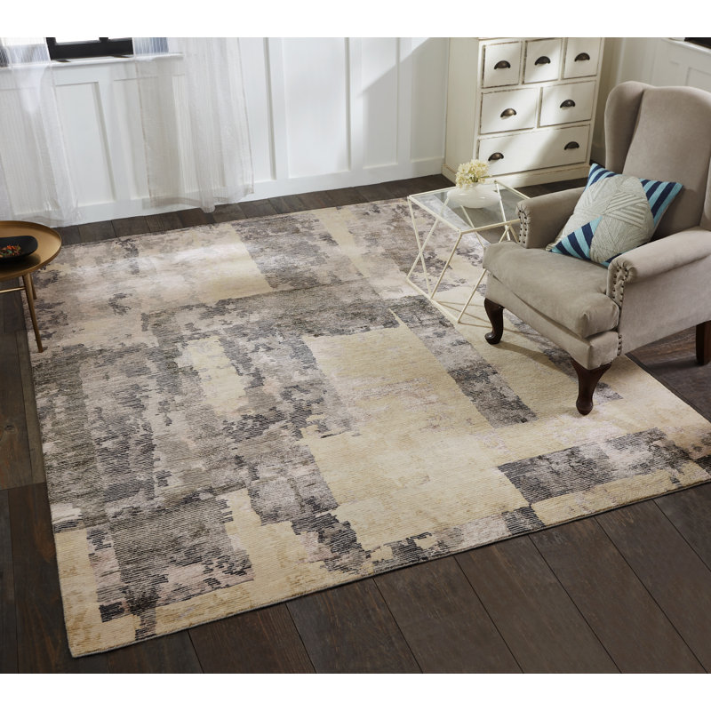 Area Rug in Gray, Rectangle 12' x 15'