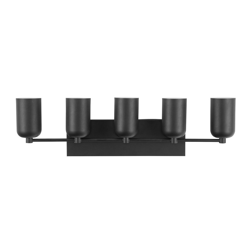 Nola 5 - Light Vanity Light, Black, Black