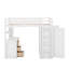 Lit mezzanine simple avec tiroirs, bureau et garde-robe-1468848459