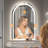 Lunara UL Certified Arch Wall Mirror, LED Bathroom Vanity Mirror with Dimmable 3-Color Lighting & Anti-Fog-990326280