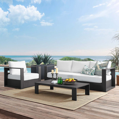 Modway Tahoe Outdoor Patio Powder-Coated Aluminum 3-Piece Set by Modway