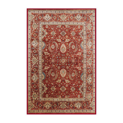 Tapis oriental orange / beige Walland