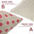 Fabdivine Red Accent Block Print Pillow Cover Boho Linen Throw Cushion for Couch & Bed Raajbhog Size 16X16 Inch-180542489