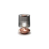 Tread Table Lamp Smoky Transparent Matt Copper 1 E12 Ul