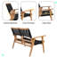 Chaise de patio 2 pièces