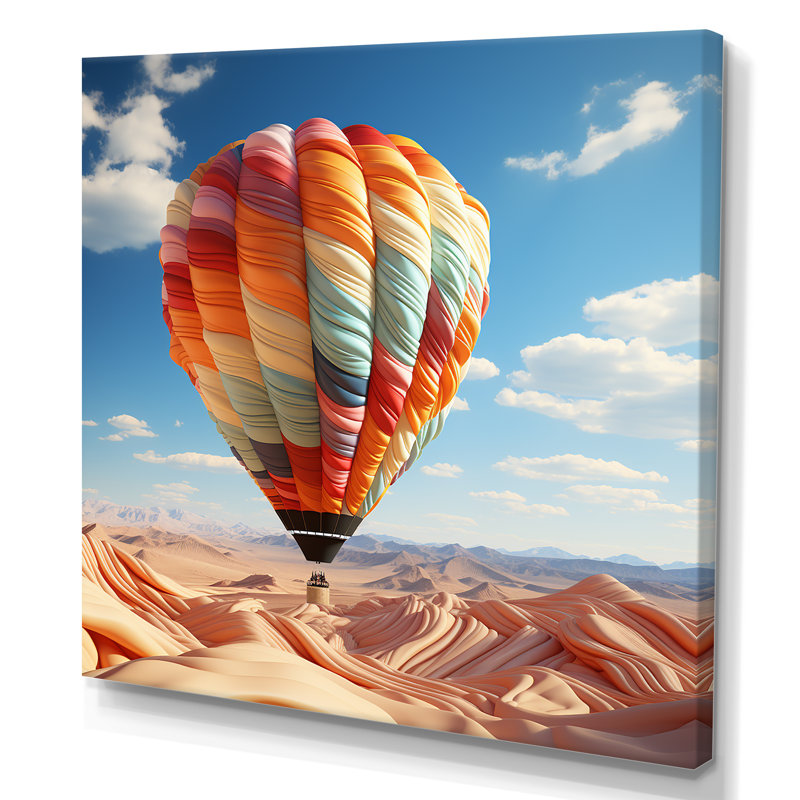 «Abstract Colorful Balloon Soaring II», reproduction sur toile, Toile tendue, H 36 po x l 36 po x P 1,5 po
