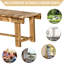 Erich Wooden Garden Bench 2 Seater 110 x 38 x 35 cm Carbonised