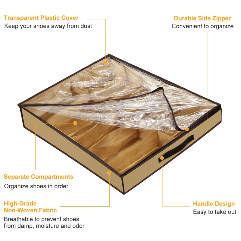 6 Pair Shoe Storage Box