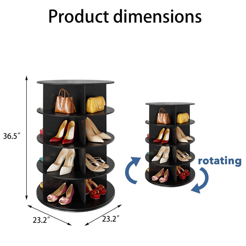 Tour à chaussures rotative carrousel