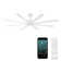 Size Matters 8-Blade Smart Ceiling Fan With Remote Control Included, Works With Alexa and iOS / Android App