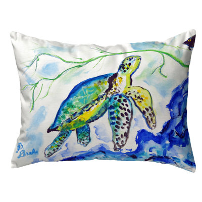 Outdoor Reversible Throw Pillow