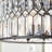 Kimes Metal Crystal Embellished 6 Light Black Chandelier with Link Chain