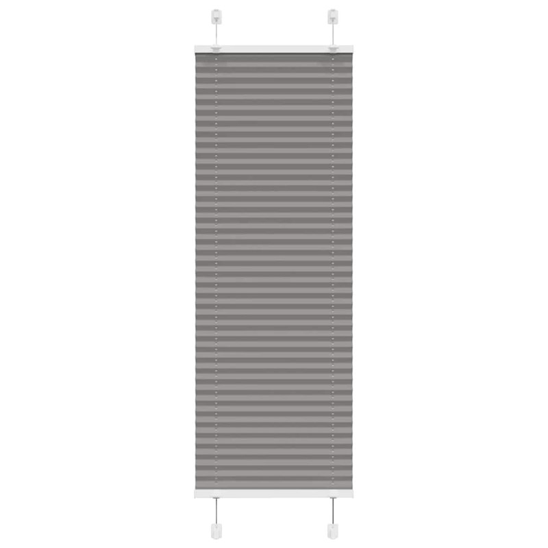 Room Darkening Pleated Shade, 40cmW x 100cmL, Anthracite