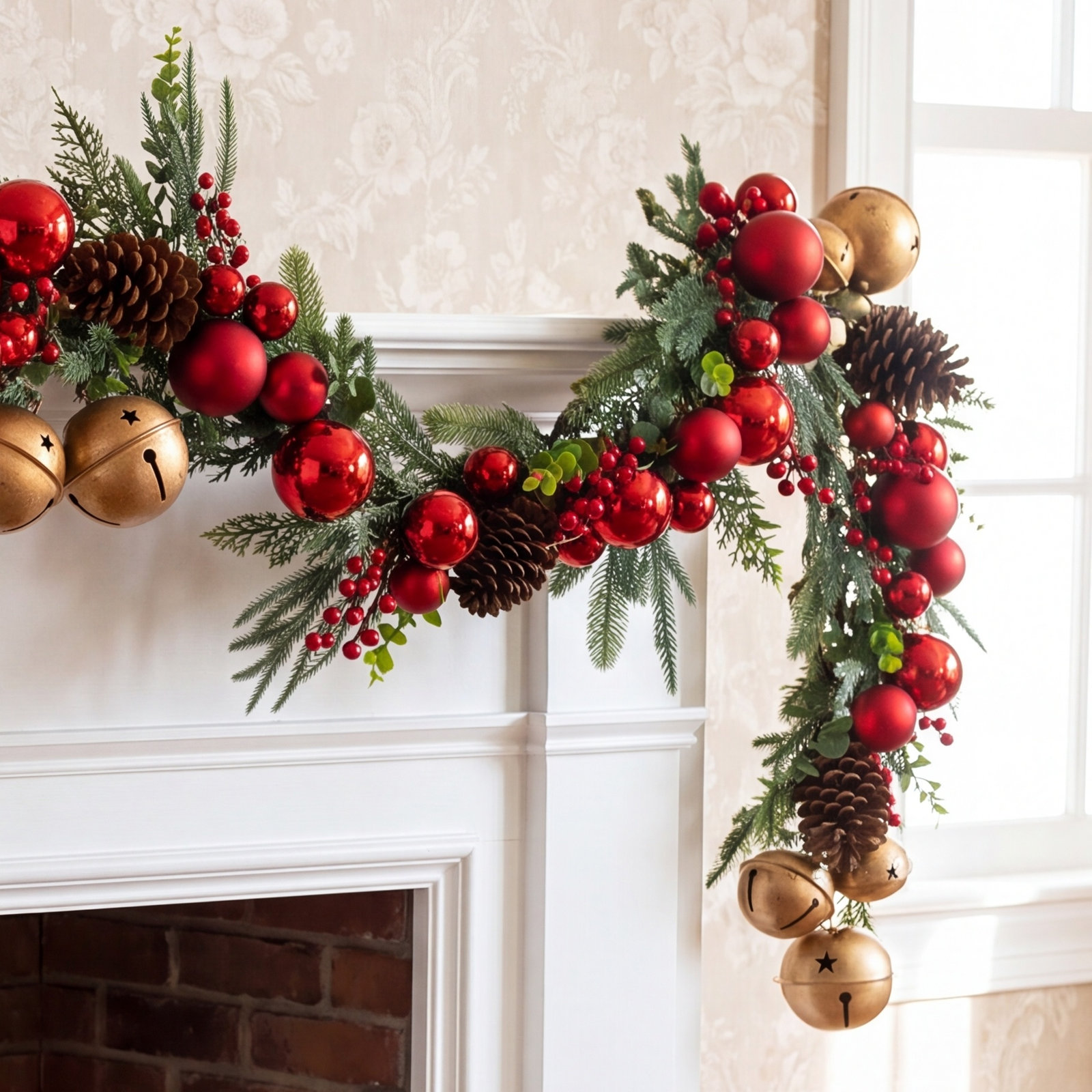 72" Jingle Bell Garland