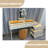 Makeup Vanity with Light mirror,5 drawers,1 chair