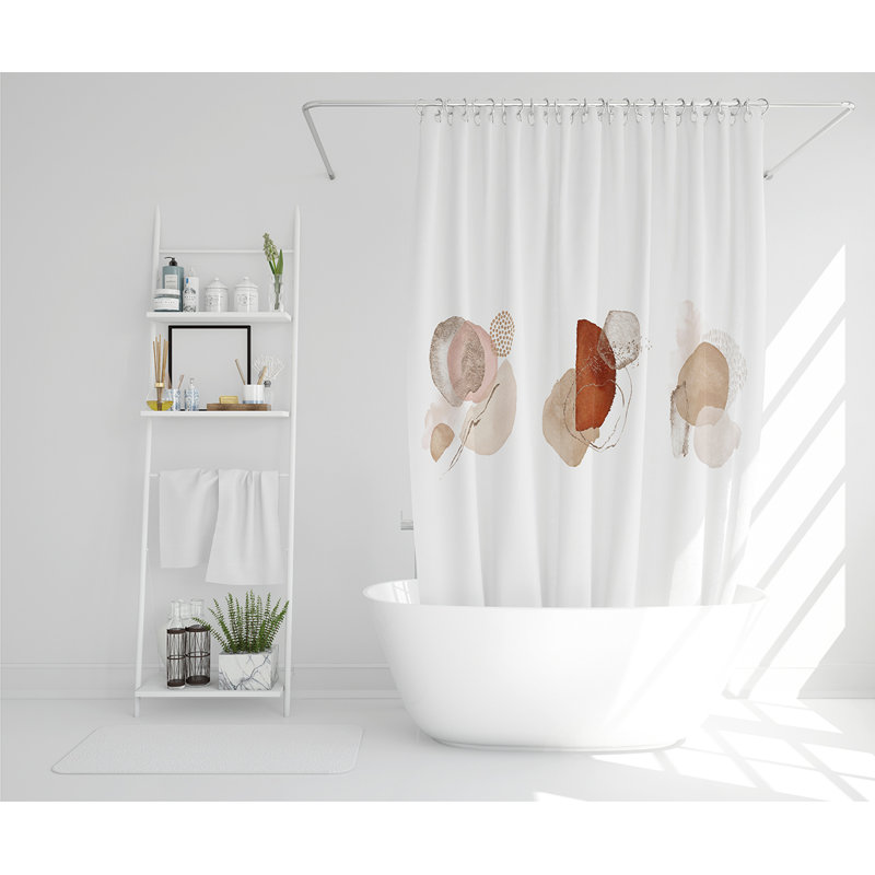 Elizadeth 13 Piece Polyester Shower Curtain Set