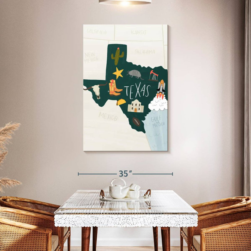 Texas Icons, 48" H x 32" W