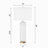 Brigitzer 28" Modern Ceramic Table Lamp with USB Charging Port and 3-Way Dimmable Lighting