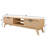 Tv Stand For 60/65/75 Inch Tv, Farmhouse Slatted Door Tv And Media Console Table With Drawer