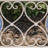 43in. Écusson Mosaic Metal Rectangular Garden Bench