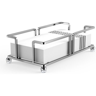 Freestanding Disposable Guest Towel Napkin Holder Tray, Decorative Tabletop Dispenser for Bathroom, Kitchen and Bar Use