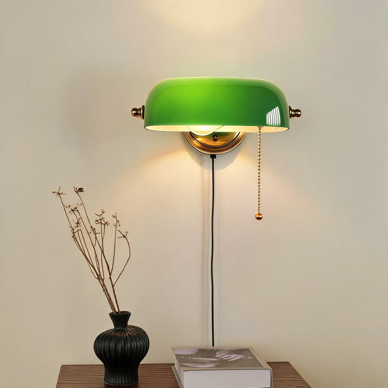 Glass Plug-in Wall Sconce