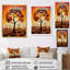 Cubist African Tree Landscape 2 - Art mural africain-830031324-830031327
