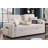 Fabric Convertible Sleeper Loveseat With Dropdown Console