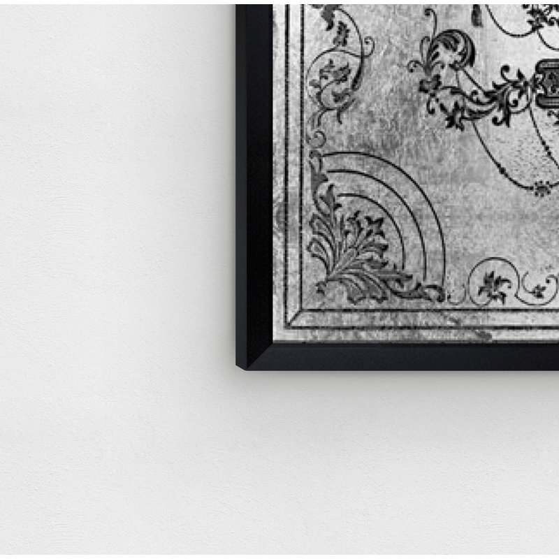" The Fairest Silver " by Oliver Gal, 38" H x 26" W x  0.5" D, Black Framed