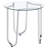 Chrome 3-piece Round Coffee Table Set