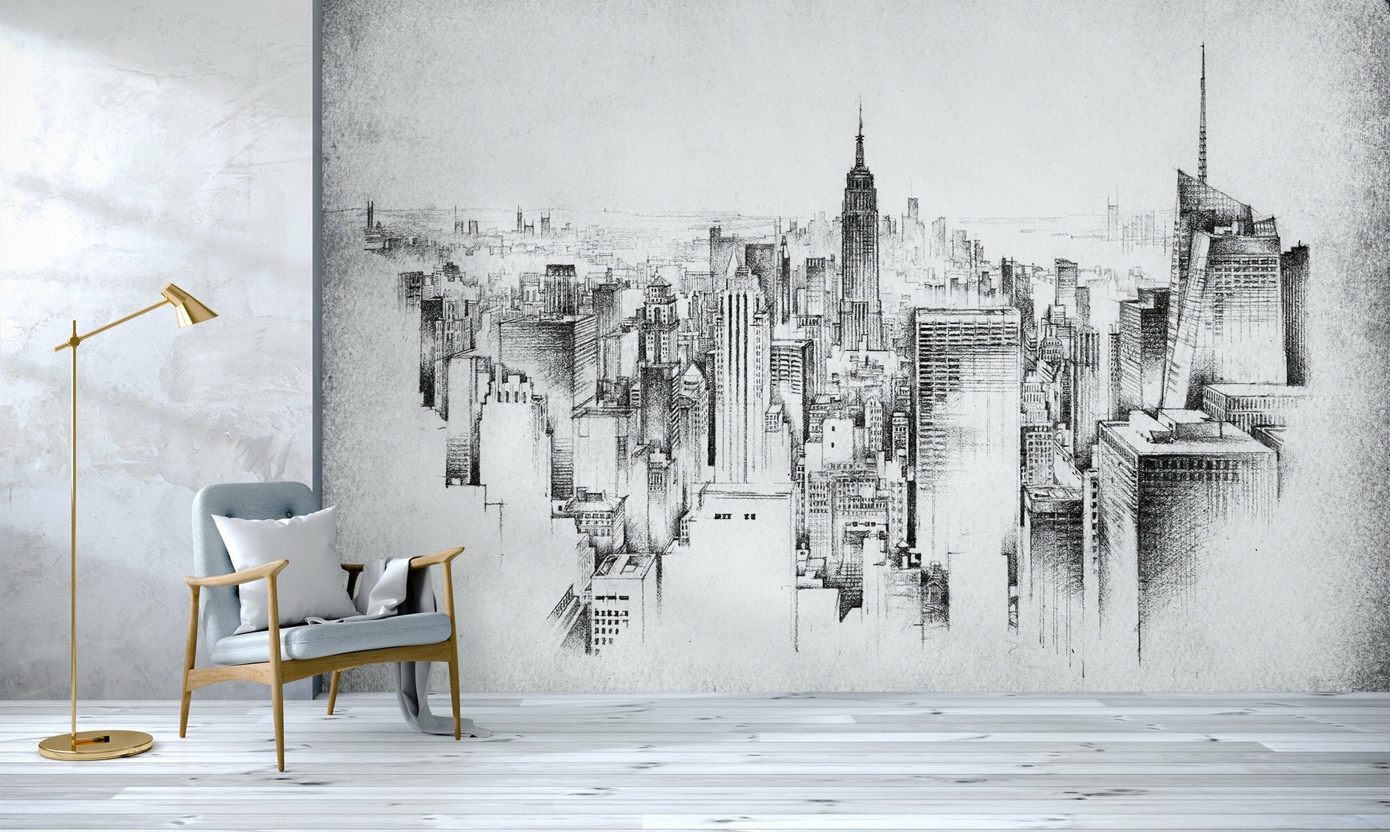 skyline wallpaper black and white