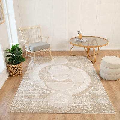 Olliyah Collection Transitional Geometric Area Rug