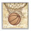 «Rustic Basketball In Hoop», art de la giclée encadrée par Nidhi Wadhwa