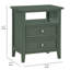 Table de chevet 2 tiroirs Weston Vintage Green-1039544559