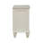 Cream White 3-Drawer Nightstand With Pull Out Tray