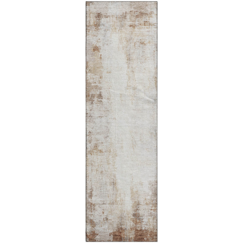 Premium Machine Washable Mayfield  modern Rug, 2'3" x 7'6" Runner, Beige