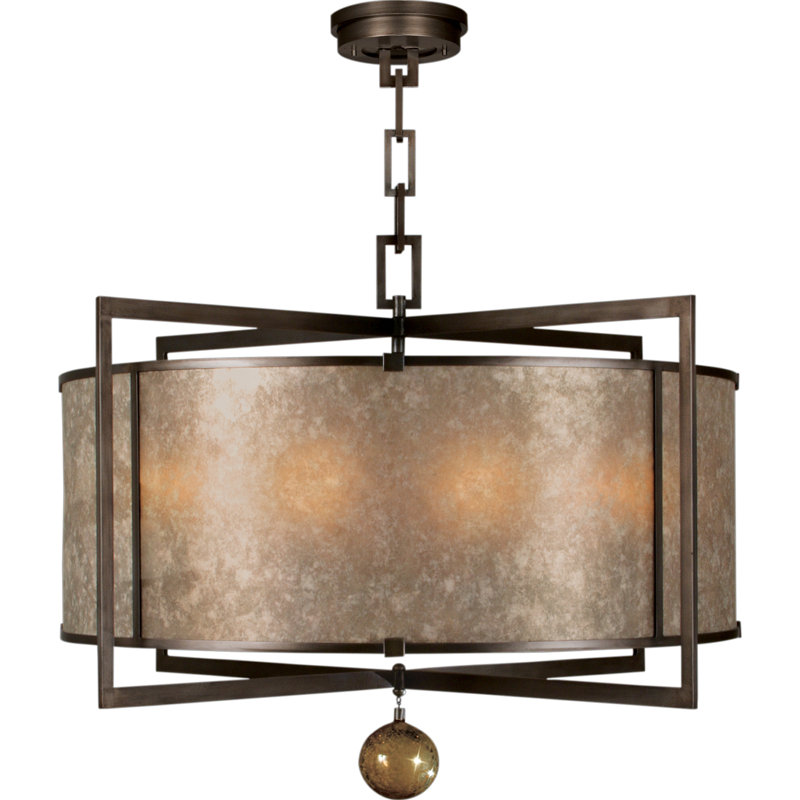 Singapore Moderne 8 - Light Chandelier, Brown Patinated Bronze