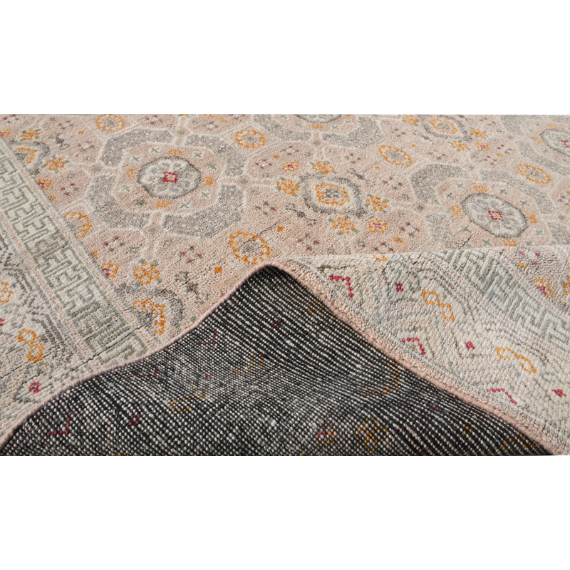 Rectangle Hand Knotted Wool Area Rug